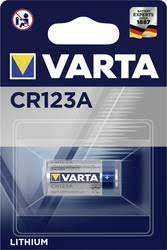 VARTA BATTERIJ LITHIUM 3V CR123A - 1 10 20 30 40 50 60 70 73 - 180452